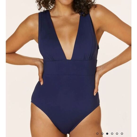 Andie The Mykonos One Piece Swimsuit Navy size XL NWT - Picture 1 of 7